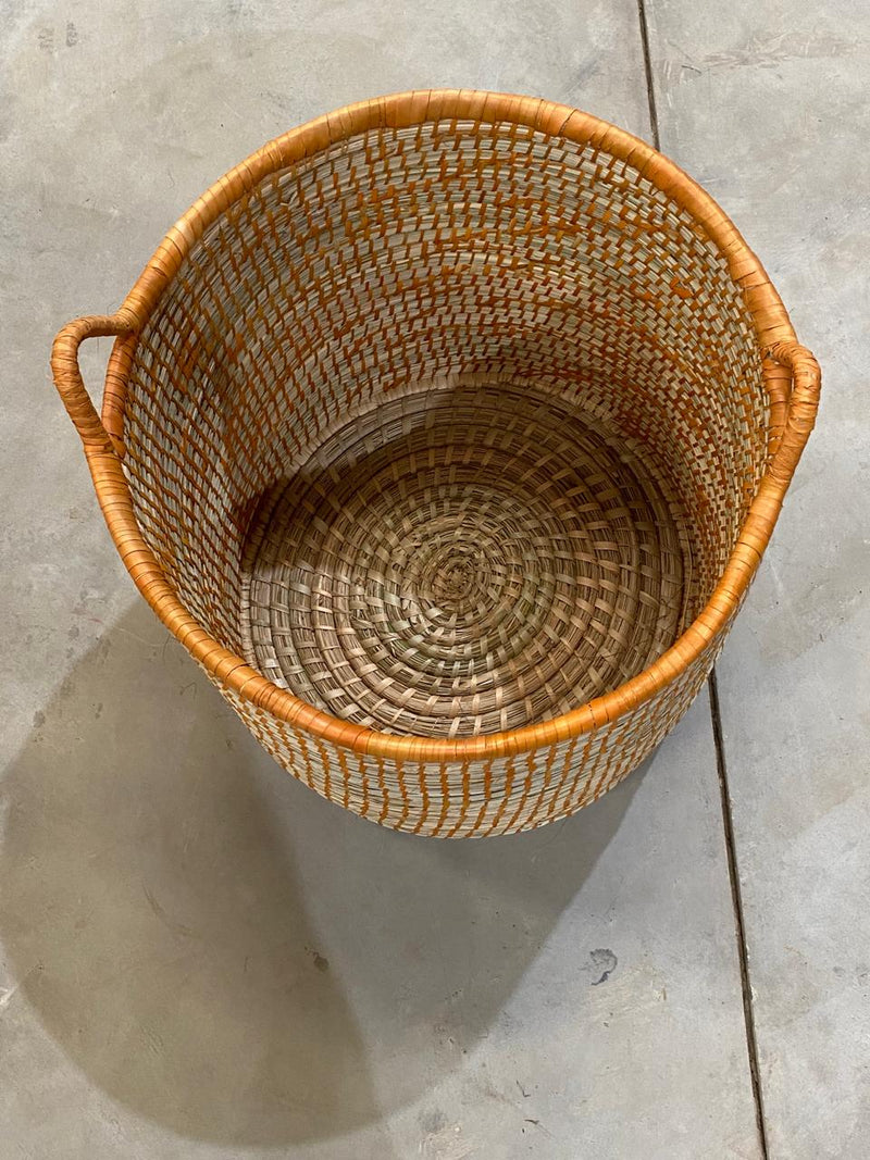 OLS Mlaza Large Dyed Planter (Black & Orange)
