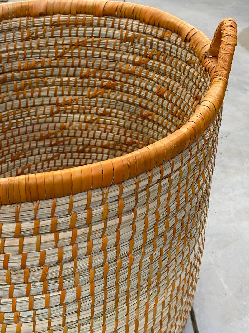 OLS Mlaza Large Dyed Planter (Black & Orange)
