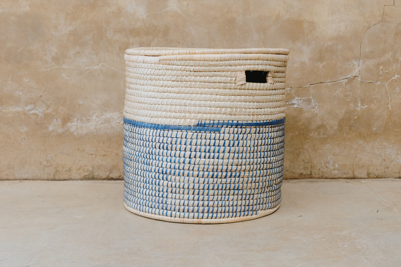 OLS Assorted Mlaza Bottom Dyed Laundry Basket
