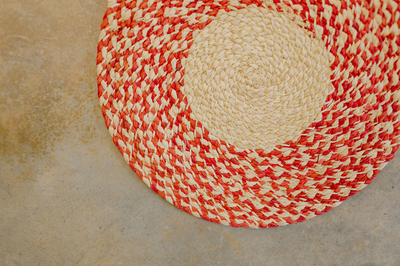 OLS Assorted Raffia Premium Placemats (Set of 4)