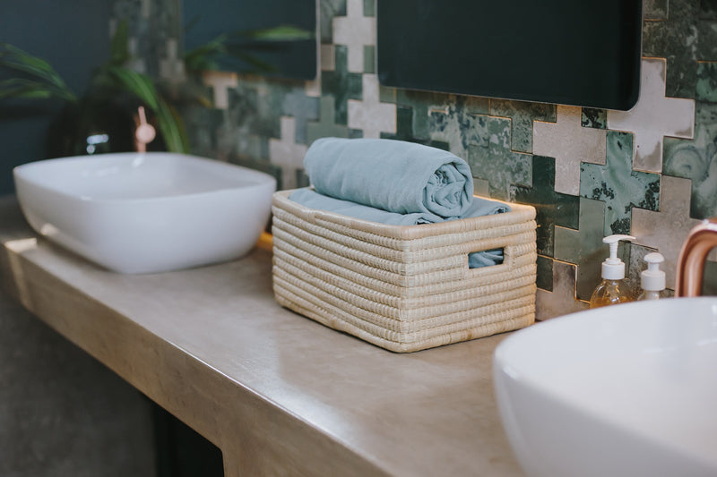 OLS Mlaza Rectangular Single Woven Basket