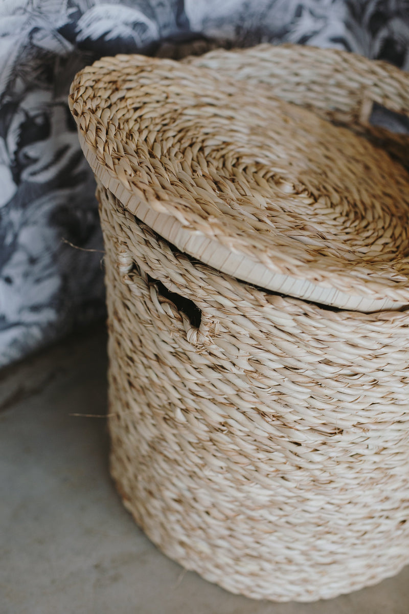 OLS Oatmeal Laundry Basket
